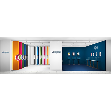 ロンジン 創業190周年 POP-UPストア “Color of Elegance” 伊勢丹新宿店 本館1階 プロモーションスペースにて開催。